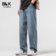 休闲时尚 班尼路SK美式 百搭YS 2026新款 长裤 风宽松直筒牛仔裤 男春季