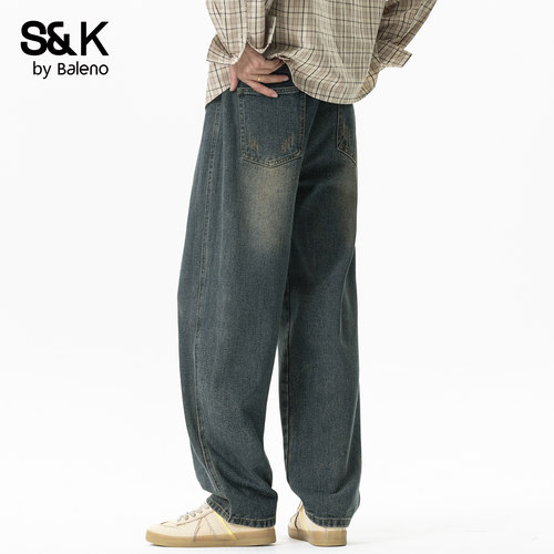 班尼路SK2026新款春夏男士牛仔裤