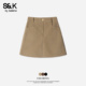 班尼路S&K系列短款 半身裙女2026新款 秋灯芯绒短裙小个子包臀裙子M