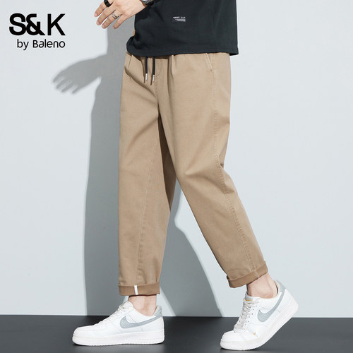 班尼路SK夏季直筒轻熟休闲裤男士