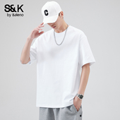 2026新款 班尼路SK重磅纯棉短袖 T恤男夏季 圆领宽松百搭质感上衣YS