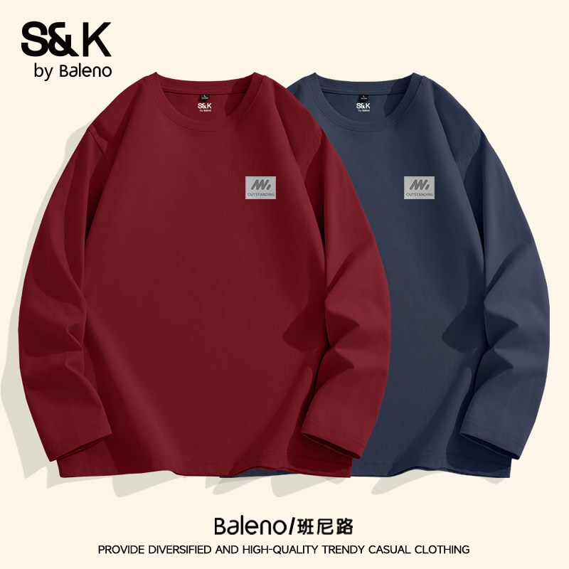 班尼路S&K系列纯棉t恤男秋冬季