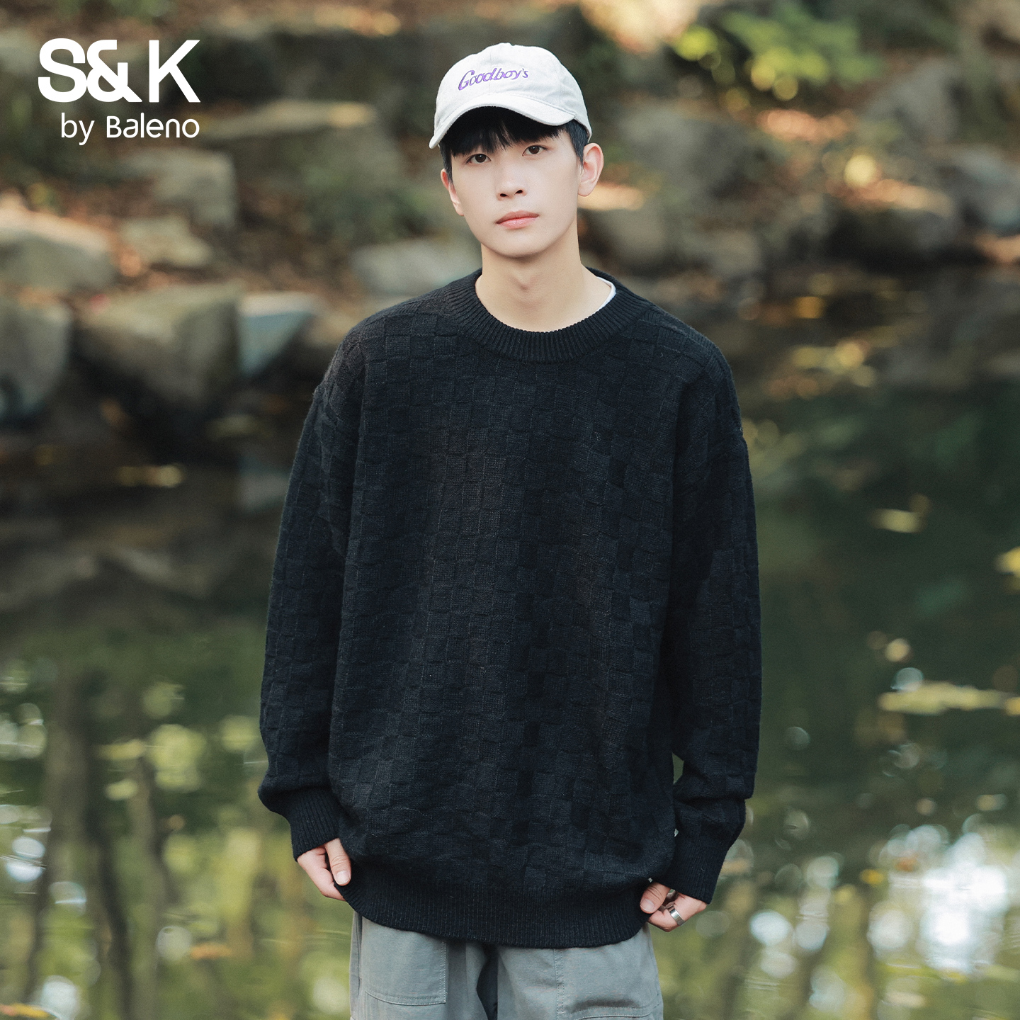 班尼路SK圆领毛衣男士秋冬季新款