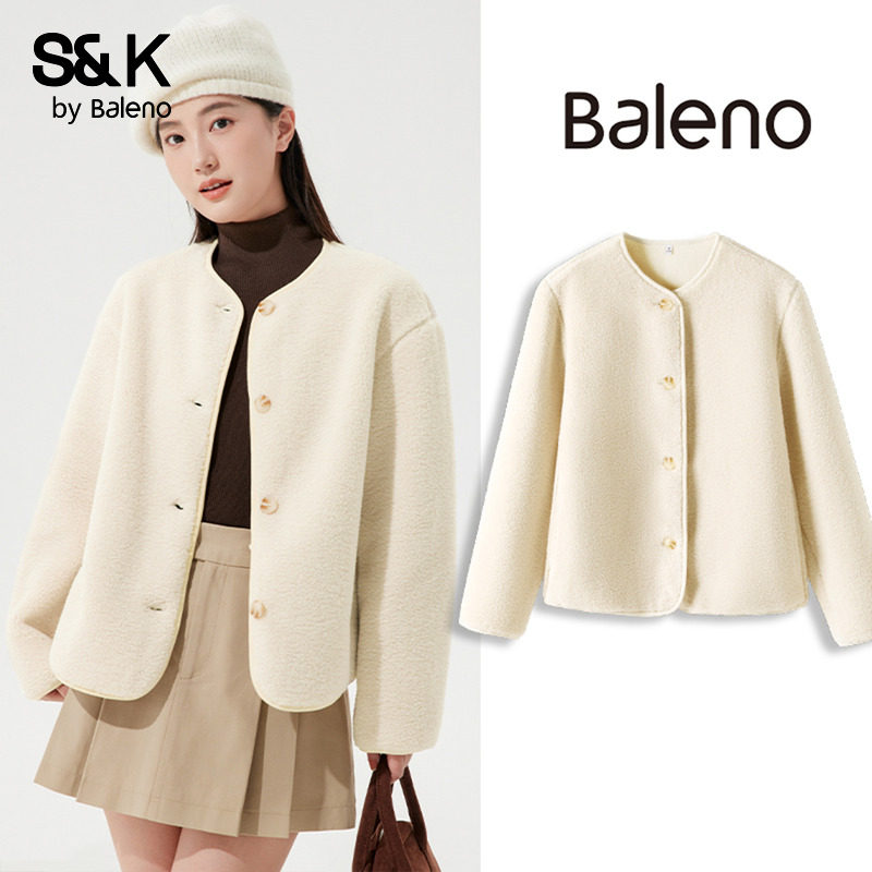 班尼路S&K系列麦穗绒外套女冬季内搭小香风短款保暖休闲开衫上衣Q,女装/女士精品,短外套,淘宝优惠券,粉丝福利购,淘宝优惠卷