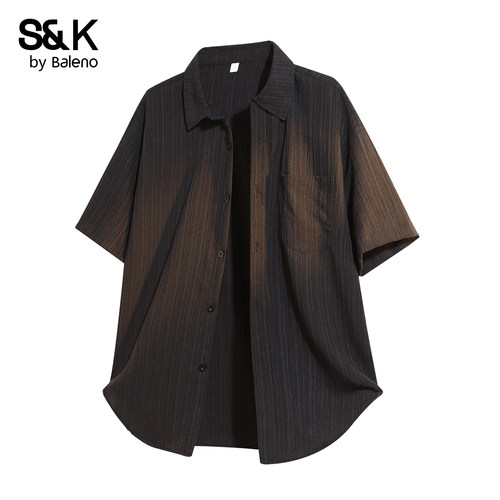 班尼路SK系列夏季男士短袖衬衫