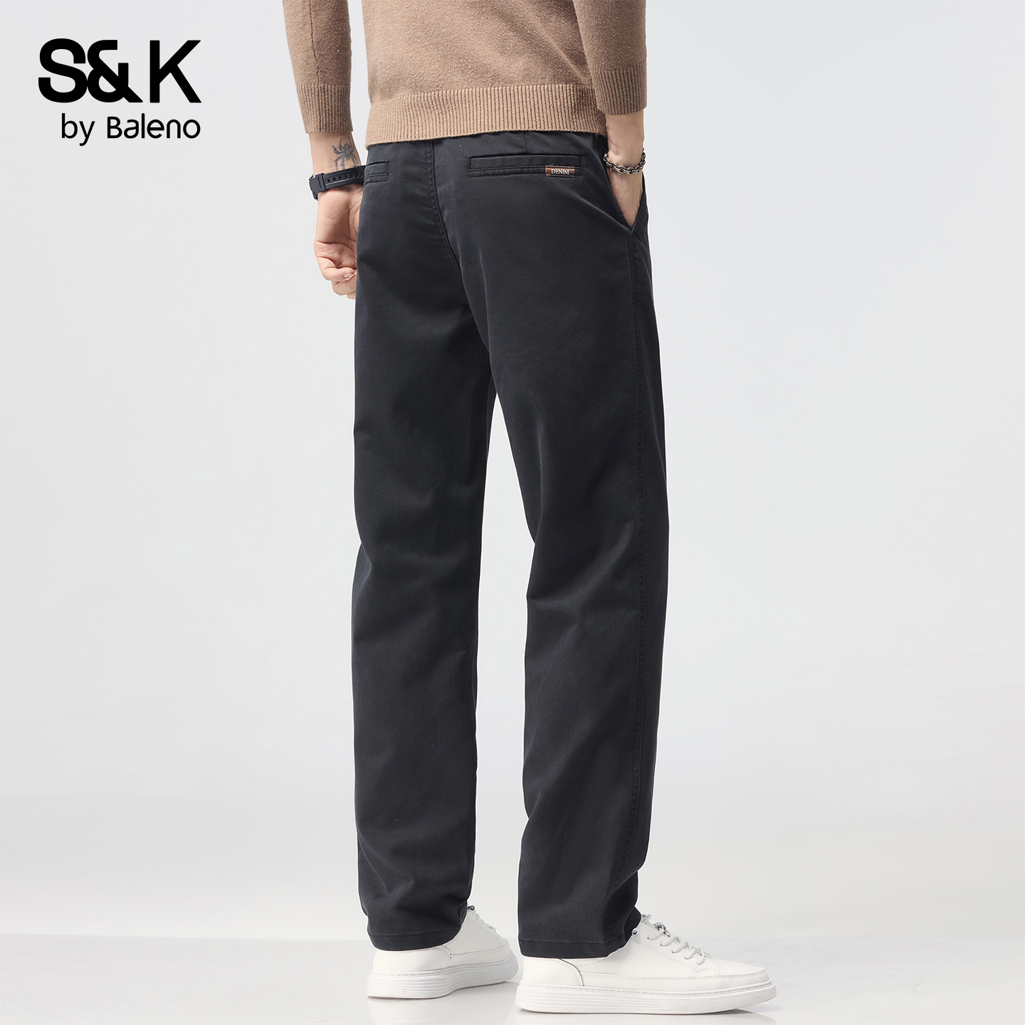 班尼路SK直筒休闲裤男士秋冬新款
