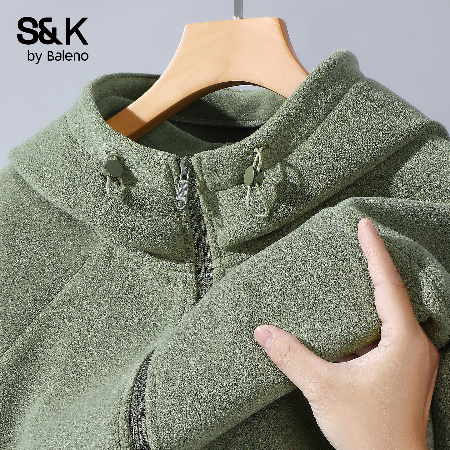 班尼路S&K奥粒绒连帽卫衣男冬季