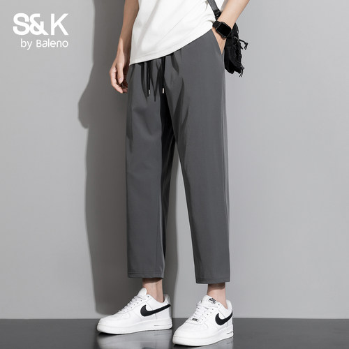 班尼路SK夏季九分休闲裤男士