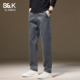 男九分裤 男士 百搭秋冬季 班尼路SK轻奢休闲裤 裤 子加绒加厚款 长裤