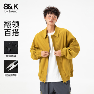 宽松百搭工装 班尼路美式 男士 2026新款 外套E 潮牌翻领夹克男春秋季