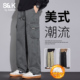 长裤 班尼路SK冬季 子YS 风多口袋加绒保暖直筒男士 时尚 休闲裤 男工装