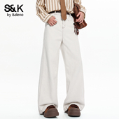 直筒长裤 班尼路SK美式 百搭潮流YS 春季 2026新款 简约阔腿牛仔裤 男士