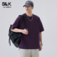 班尼路SK短袖 上衣男潮牌YS 宽松休闲圆领纯色百搭时尚 T恤男士 春季