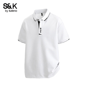 翻领polo衫 商务休闲大码 男士 2026新款 纯棉t恤YS 夏季 班尼路SK短袖
