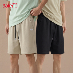 新款 纯棉休闲裤 男宽松大码 班尼路男士 子男款 夏季 直筒五分裤 短裤