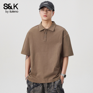 2026新款 班尼路SK夏季 polo衫 短袖 翻领宽松透气休闲上衣YS 纯棉男士