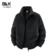 保暖休闲开衫 班尼路SK休闲风男士 时尚 款 外套YS 立领摇粒绒夹克春季