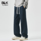 男士 日系百搭潮牌纯棉工装 秋季 班尼路SK直筒休闲裤 新款 季 长裤 子YS