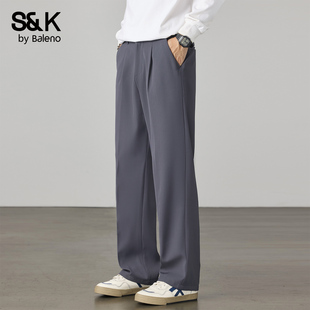 软糯垂感宽松百搭直筒西裤 2025秋冬新款 男士 班尼路SK阔腿休闲裤