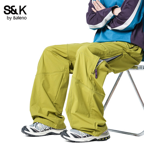 班尼路SK夏季软壳冲锋裤男宽松