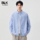 开衫 班尼路SK纯棉衬衫 青年外套男YS 新款 宽松休闲百搭长袖 男士 秋季