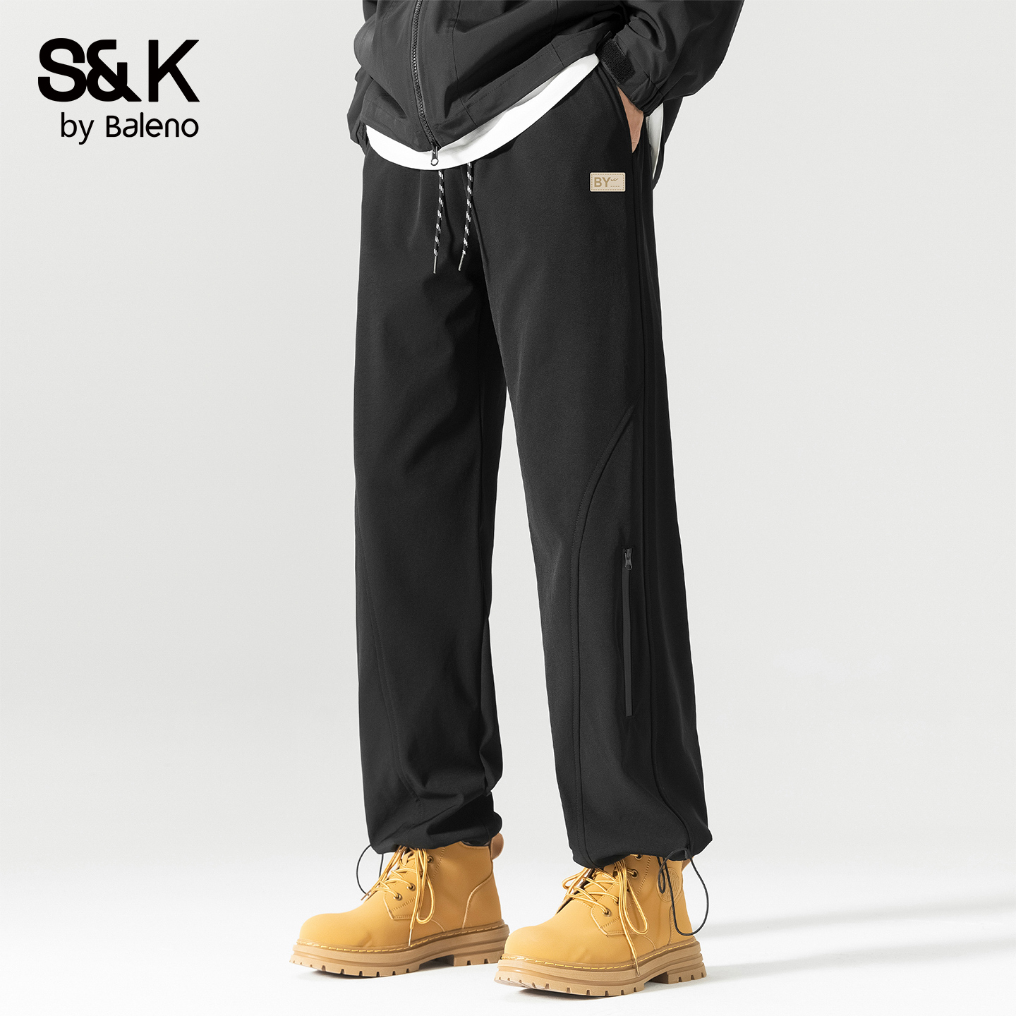 班尼路SK美式工装休闲冲锋裤男士