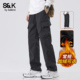 长裤 班尼路SK系列休闲裤 子YS 新款 加厚宽松直筒潮牌工装 男士 秋冬季