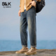 班尼路SK美式 子YS 水洗锥形长裤 牛仔裤 男潮牌直筒宽松2025春秋新款