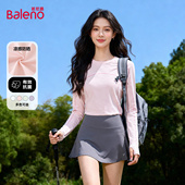 春夏运动户外瑜伽修身 班尼路运动速干防晒长袖 T恤女2026新款 上衣M