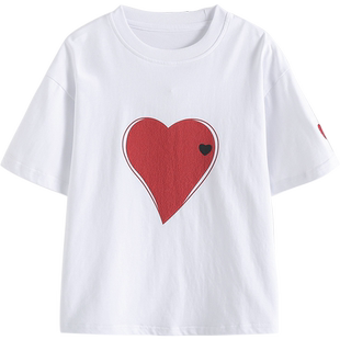 女童t恤短袖夏装2026新款9岁女孩夏季洋气T恤衫宽松儿童纯棉上衣