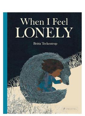 【预售】【博洛尼亚获奖插画师Britta Teckentrup】当我感到孤独 When I Feel Lonely 英文进口原版儿童绘本图书 SEL情绪管理Brit