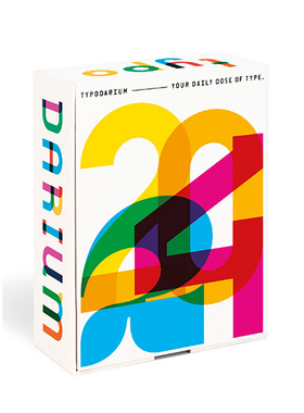 【现货】官方直订Typodarium 2024 calendar，2024年365天日历 字体设计 英文原版善本产品
