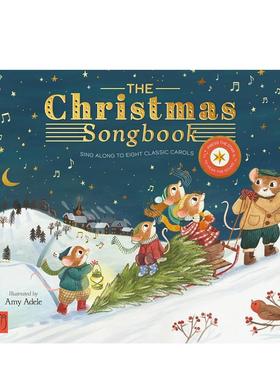 【预售】圣诞音乐书：8支经典圣诞颂歌 The Christmas Songbook : Sing Along With Eight Classic Carols 英文原版儿童