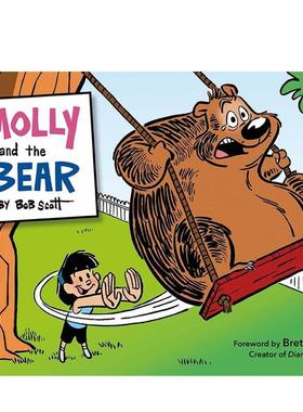 【预售】莫莉和熊Molly and the Bear英文进口原版儿童漫画图书6-9岁Bob Scott  Brett Koth