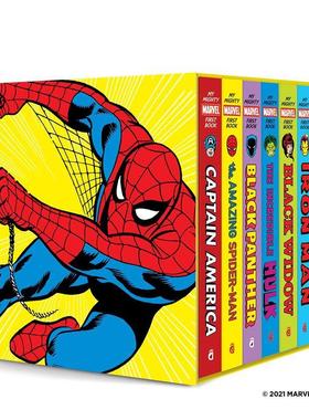 【预售】我的漫威一本书盒装My Mighty Marvel First Book Boxed Set英文青少年读物进口原版儿童图书6-9岁Marvel Entertainment
