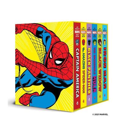 【预售】我的漫威一本书盒装My Mighty Marvel First Book Boxed Set英文青少年读物进口原版儿童图书6-9岁Marvel Entertainment