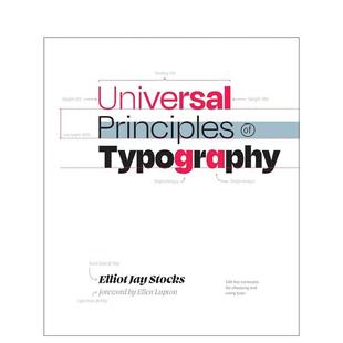 原版 预售 英文字体图案标志设计图书Elliot Ellen Universal Stocks; 字体设计通用原则 Lupton Principles Jay Typography