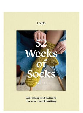 【现货】52周织袜记II   北欧编织杂志Laine 52 Weeks of Socks， Vol. II 英文原版时尚综合