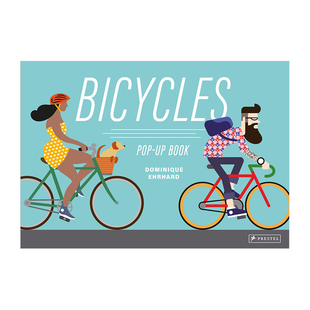 【现货】自行车立体书 法国纸艺立体书大师Dominique Ehrhard Bicycles: Pop-up-book 英文原版儿童立体