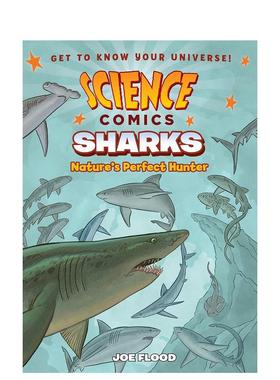 【预售】鲨鱼：大自然的完美猎人 【Science Comics】Sharks: Nature's Perfect Hunter 原版英文儿童漫画