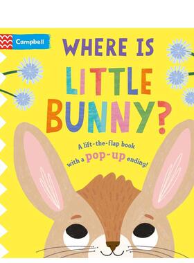 【预售】小兔子在哪里？：带有弹出式结局的翻盖书！Where is Little Bunny?: The lift-the-flap book with a pop-up ending! 英