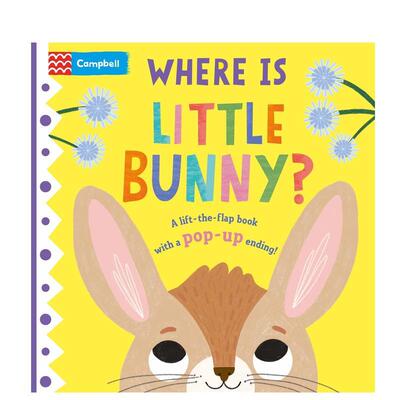 【预售】小兔子在哪里？：带有弹出式结局的翻盖书！Where is Little Bunny?: The lift-the-flap book with a pop-up ending! 英