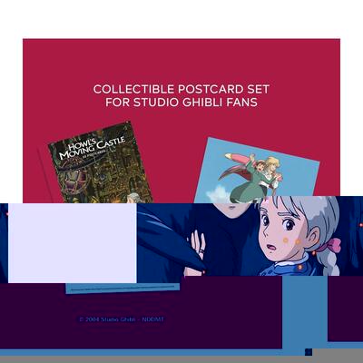 【现货】吉卜力工作室 哈尔的移动城堡：30张明信片 Studio Ghibli Howl's Moving Castle: 30 Postcards英文原版明信片Studio Gh