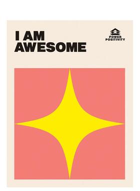 【预售】我超棒 I AM AWESOME【Power Positivity】英文进口原版生活图书 励志名言袖珍小书Quadrille