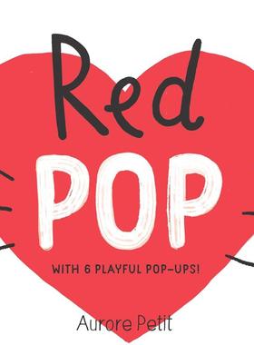 【现货】【色彩立体书】红色 色彩趣味启蒙 【Color Pops】Red Pop  英文进口原版儿童立体Abrams Appleseed外文正版童书