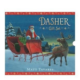 Dasher 圣诞礼品书套装 Gift Set英文进口原版 Tavares节日庆典 儿童绘本图书Matt 预售