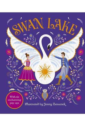 【现货】【闪耀经典童话立体书】天鹅湖Swan Lake【Gilded Fairytales】英文进口原版儿童图书6-9岁立体书Jenny Zemanek