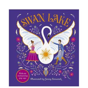 儿童图书6 Zemanek 童话立体书 Gilded Fairytales Lake 闪耀经典 天鹅湖Swan 9岁立体书Jenny 英文进口原版 现货