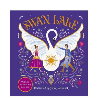 【现货】【闪耀经典童话立体书】天鹅湖Swan Lake【Gilded Fairytales】英文进口原版儿童图书6-9岁立体书Jenny Zemanek