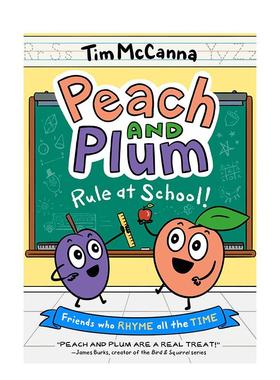 【预售】【桃李学伴】学校的规则！【Peach and Plum】#2 Rule at School!英文进口原版儿童漫画图书3-6岁Tim McCanna
